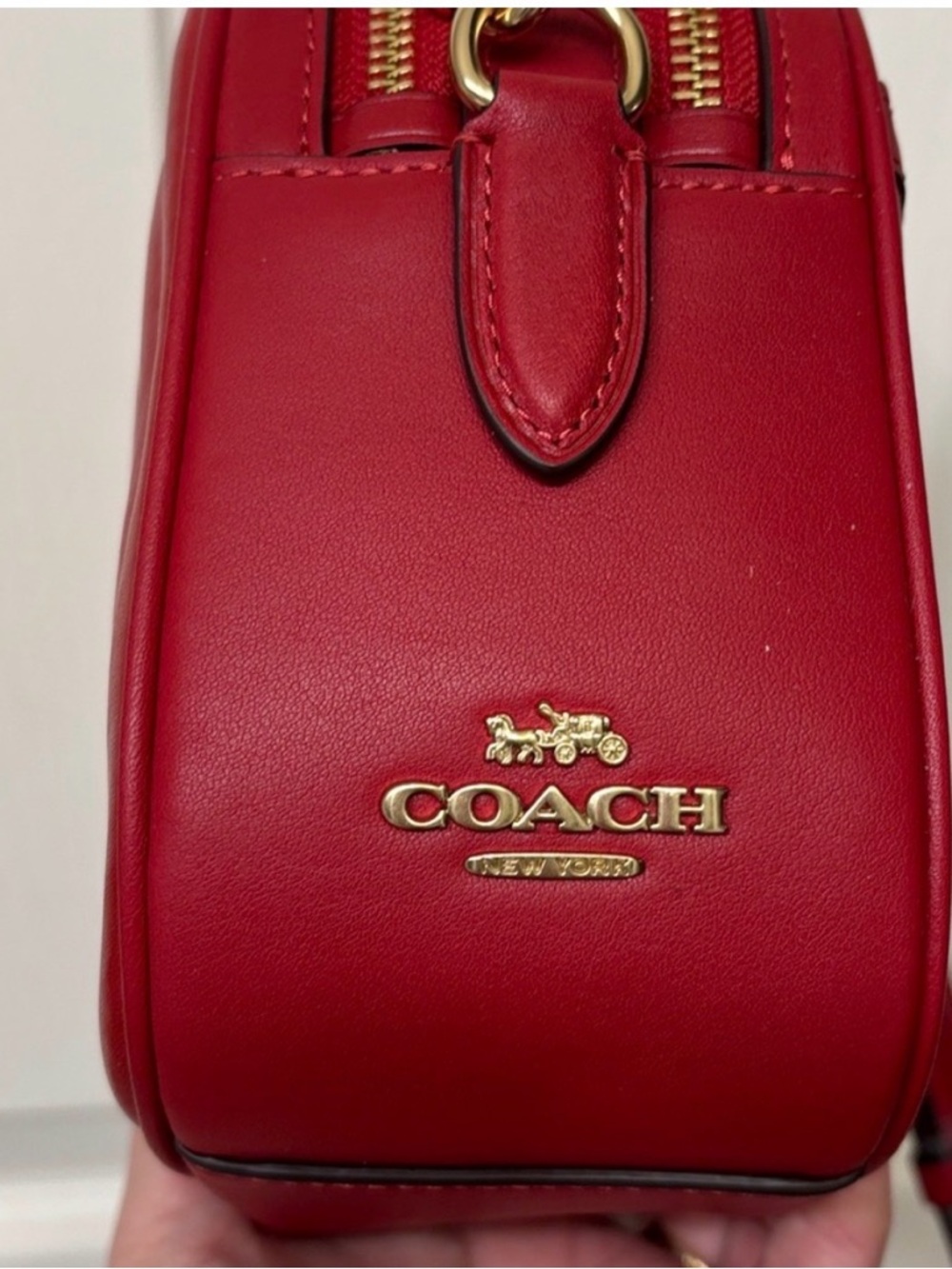Coach Red Quilted Heart Crossbody Bag - Picture 3 of 6